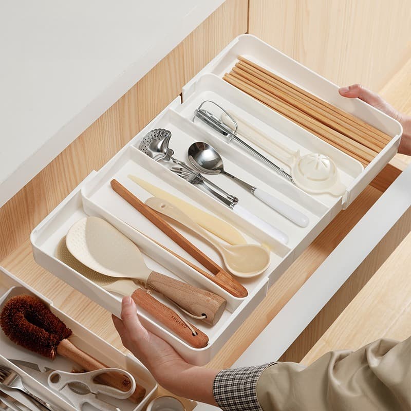 Expandable Drawer Organizer – Kitchen Cutlery & Storage Box