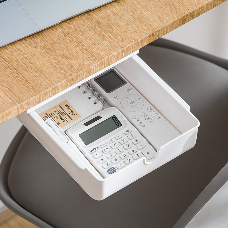 Compact Office Drawer Organizer – Under-Desk Slide Box for Stationery