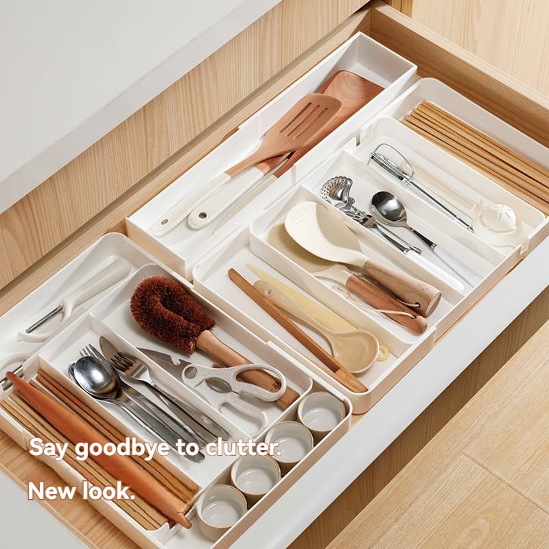 Expandable Drawer Organizer – Kitchen Cutlery & Storage Box